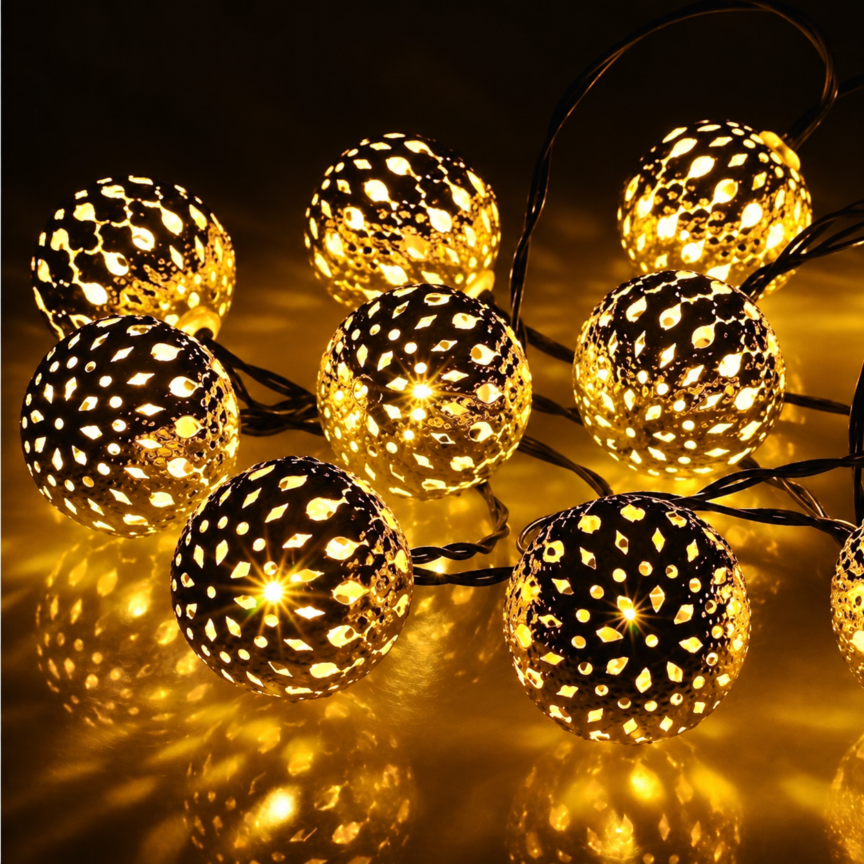 LED Moroccan balls