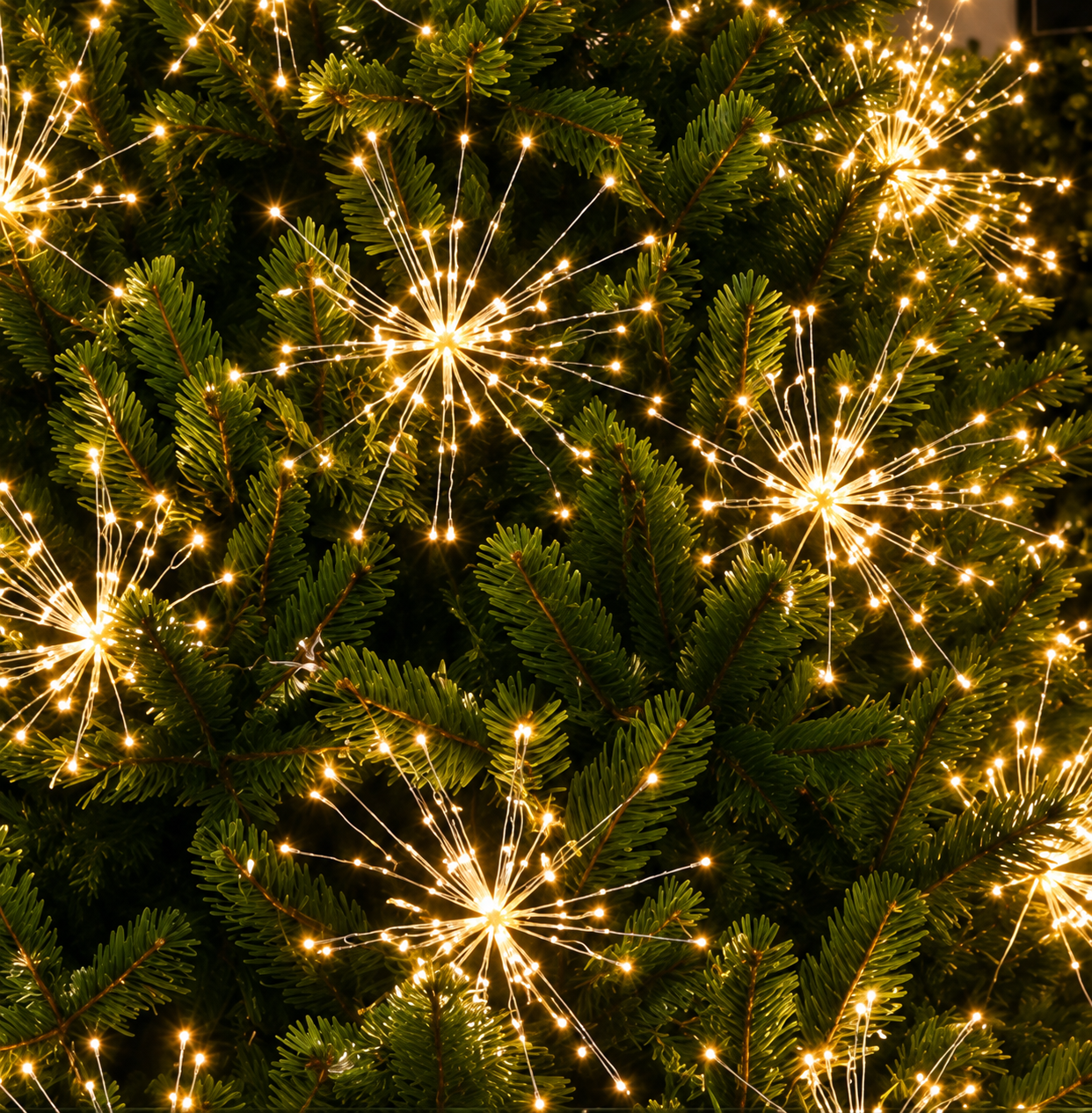 Firework blossom lights