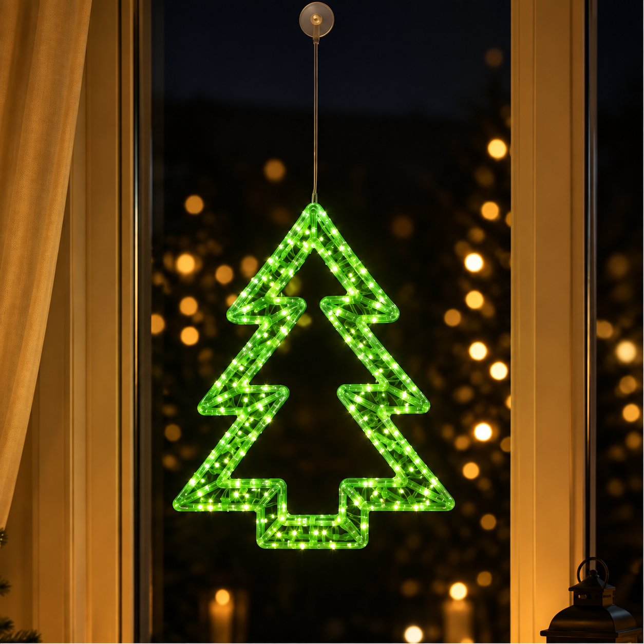 Hanging Christmas tree light