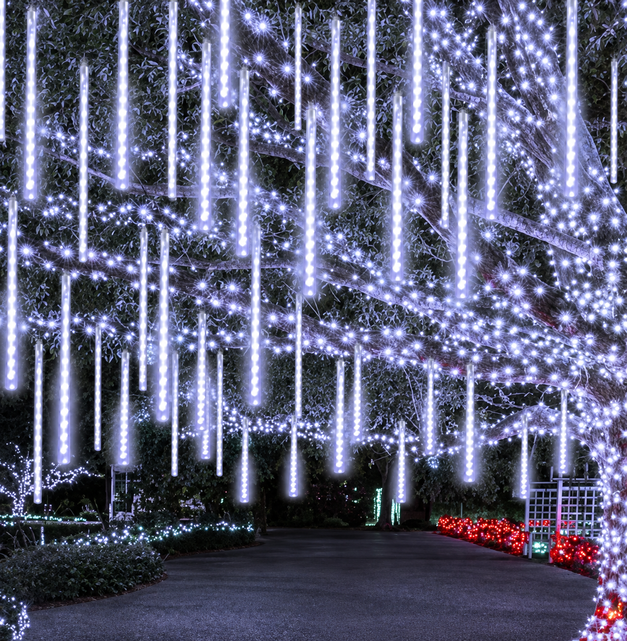 Raindrop shooting star lights